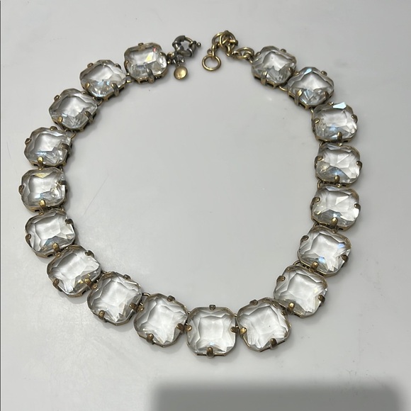 J. Crew Jewelry - J. Crew Gold with clear clear gem Necklaces